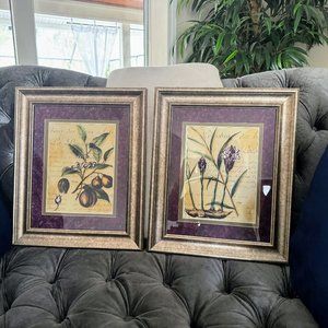 Framed Ginger, Nutmeg, Cinnamon, & Clove Kitchen Prints, by Walter H. Finch